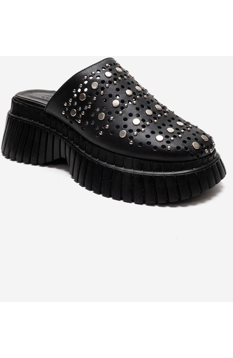 Forever & Always Shoes Harlow Leather Platform Sandal, Alternate, color, Black