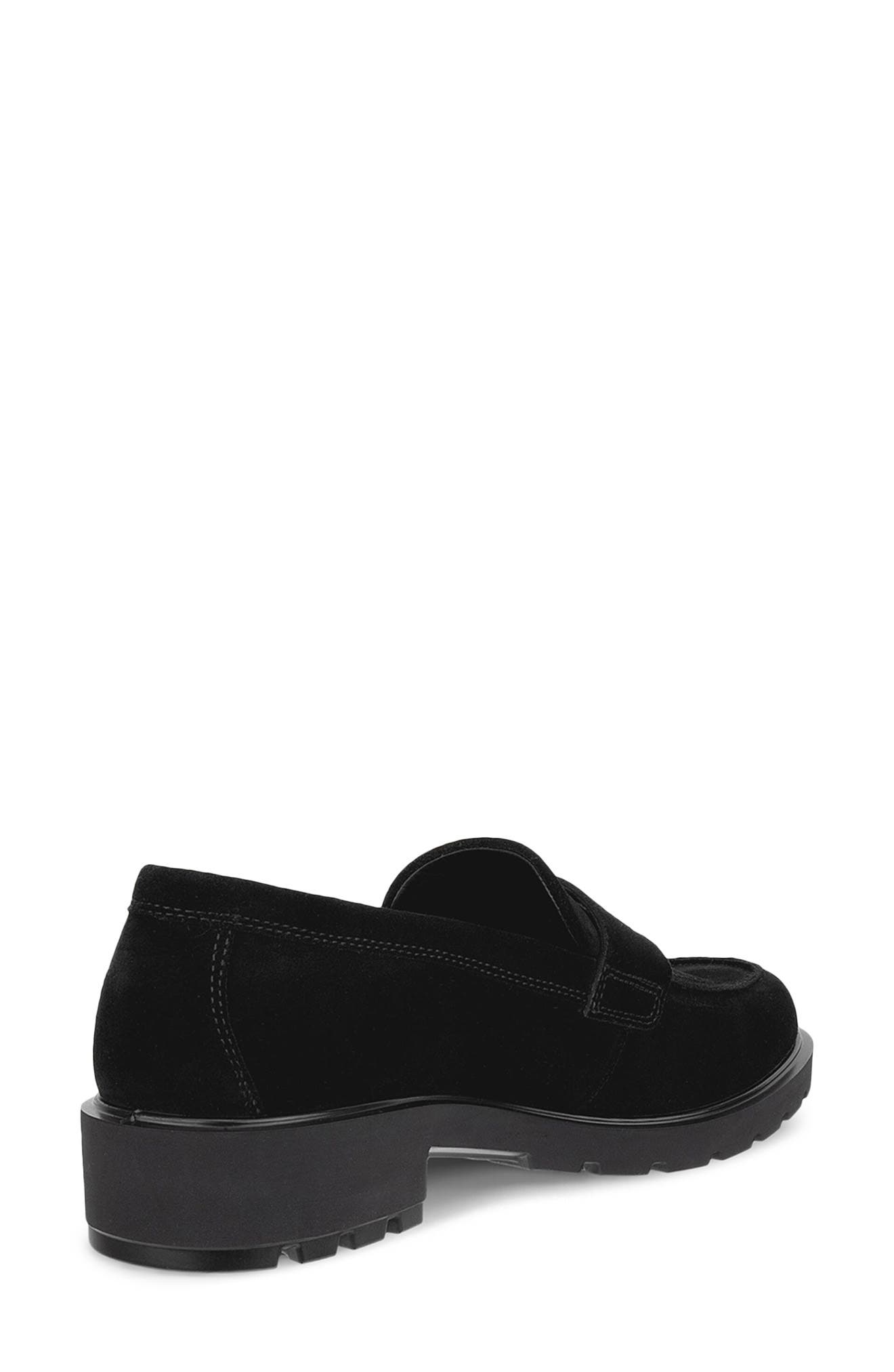 Metropole Vienna Penny Loafer, Alternate, color, BLACK SUEDE