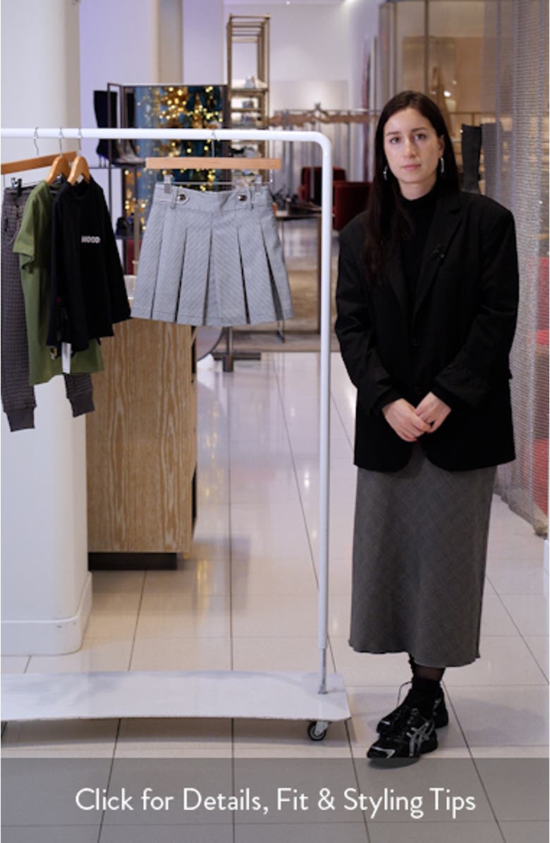 Kids' Molly Houndstooth Pleated Skirt, sales video thumbnail