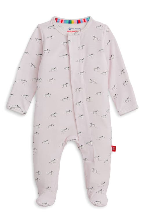 Magnetic Me Babies'  Savannah Plains Magnetic Footie In Pink