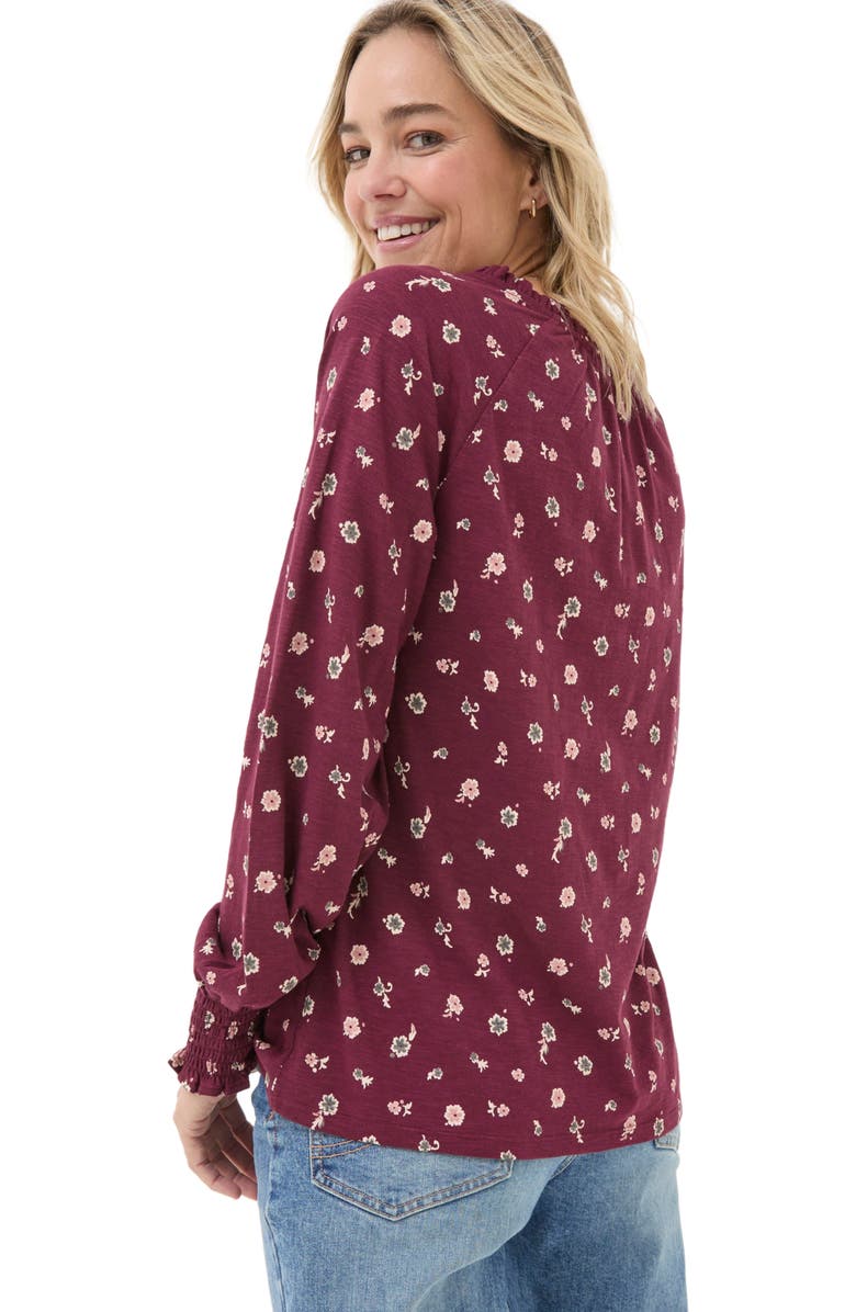 FatFace Women's Florence Wild Ditsy Top, Alternate, color, 