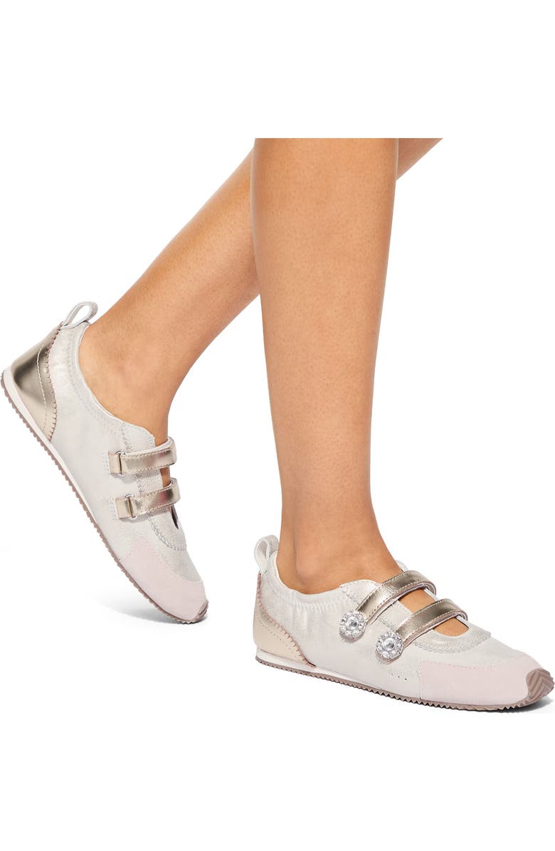 Kurt Geiger London Islington Mary Jane Sneaker, Alternate, color, White/ Gold