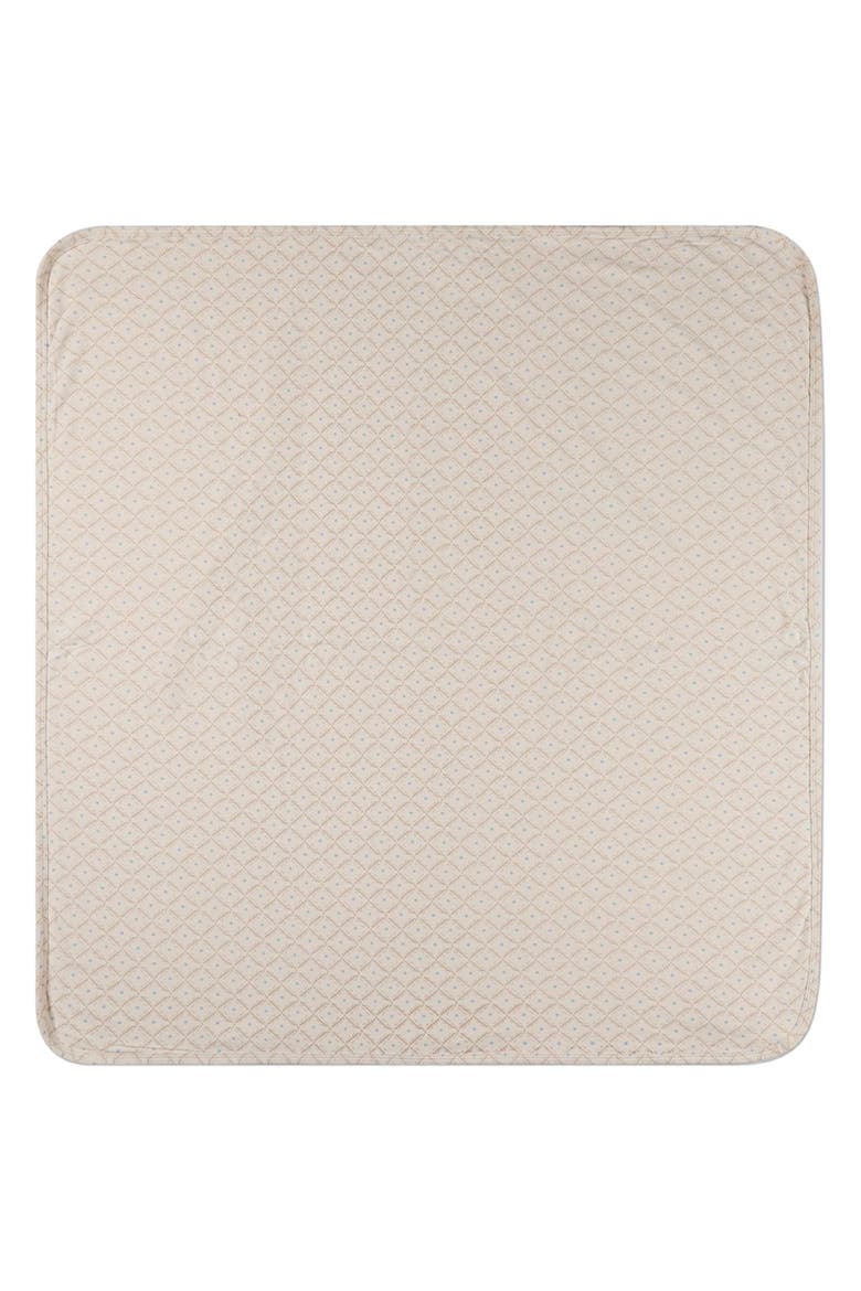 Baby  Harlequin Diamond Printed Swaddle Blanket, Main, color, Blue