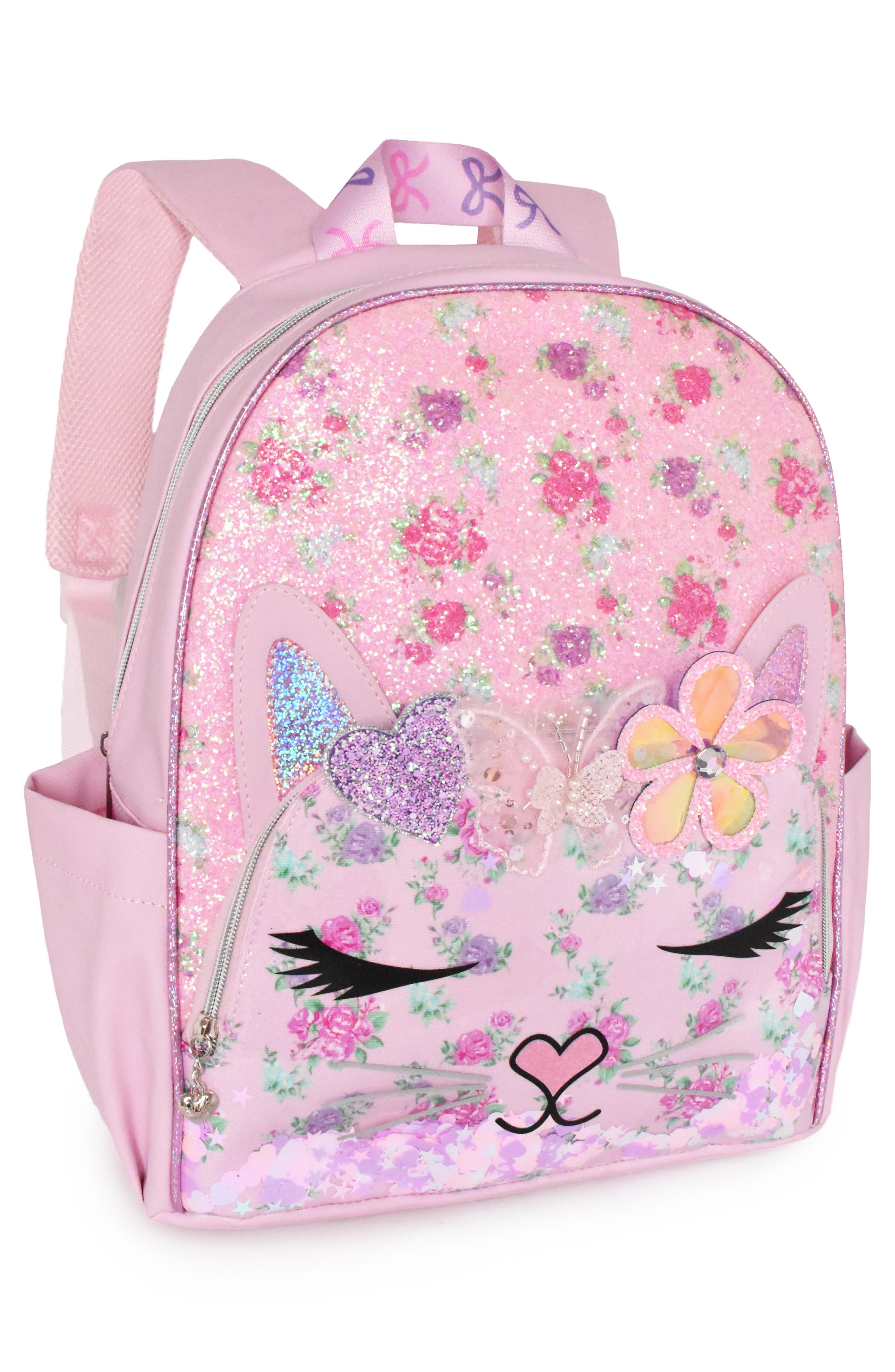 Kids' Bella Floral Large Backpack, Alternate, color, LOLLIPOP