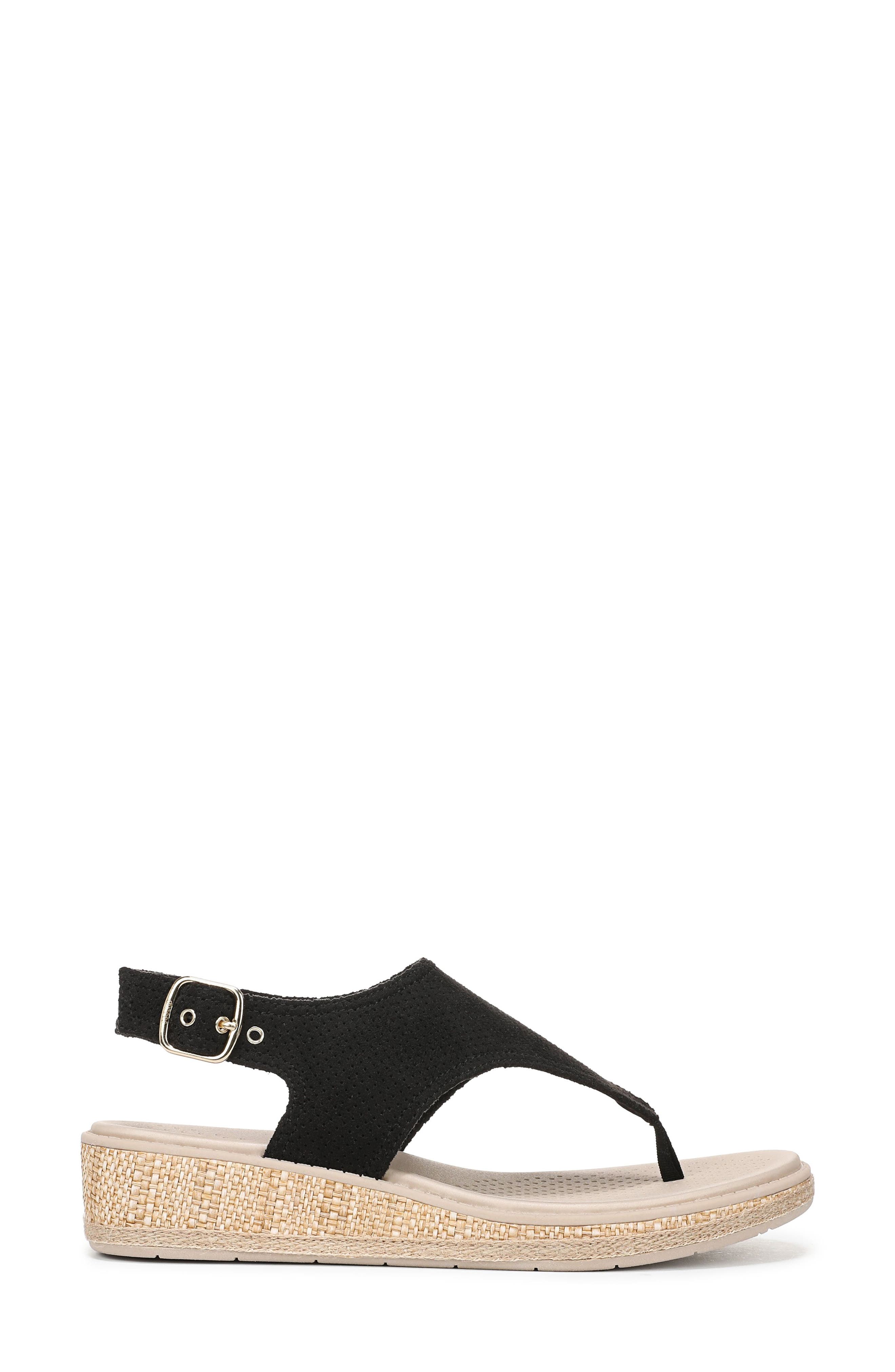 LifeStride Beachy Platform Sandal, Alternate, color, Black