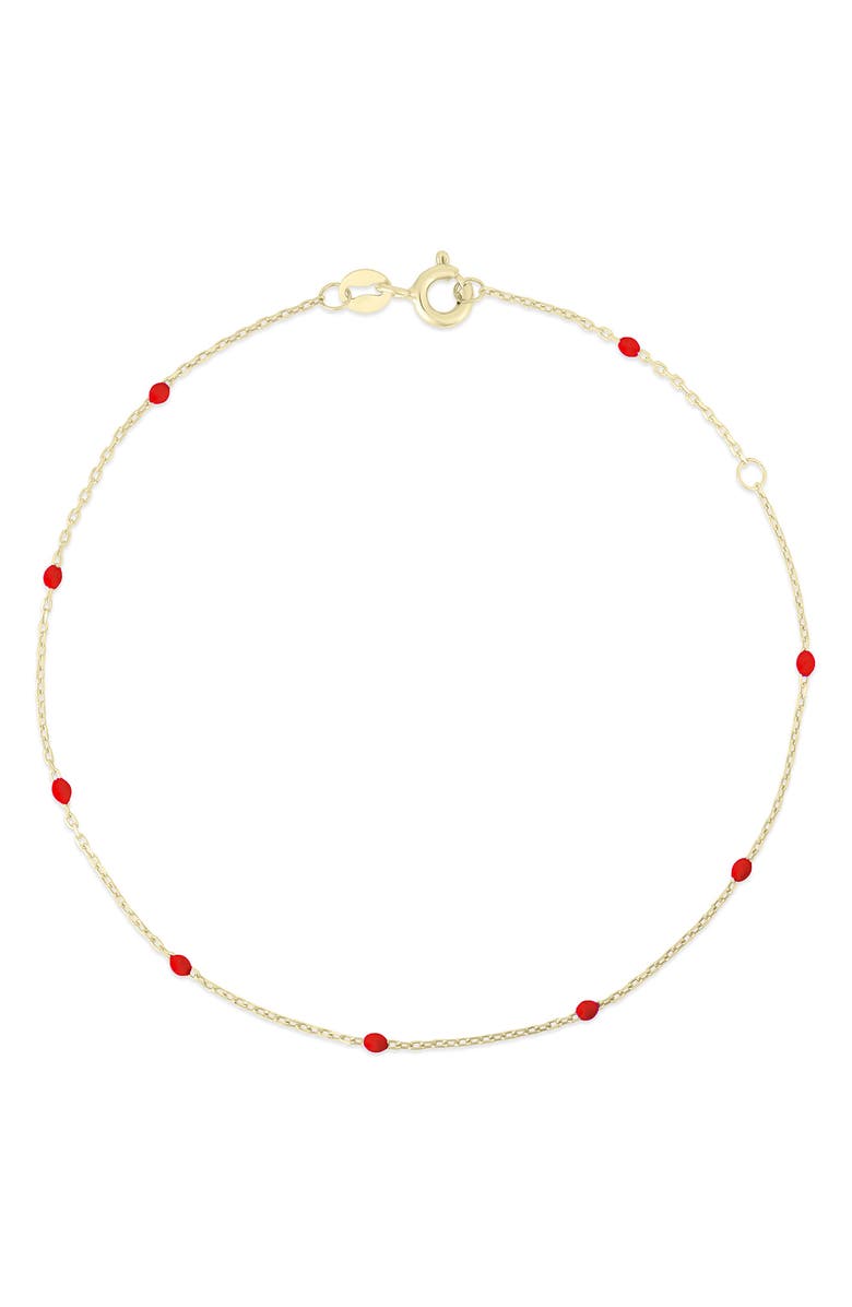 Ember Fine Jewelry Beaded Bracelet, Main, color, Gold
