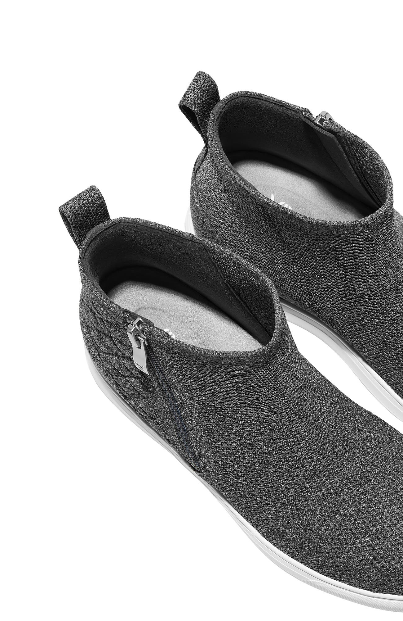 VIVAIA Round-Toe Hidden Wedge Sneakers, Alternate, color, Rich Grey