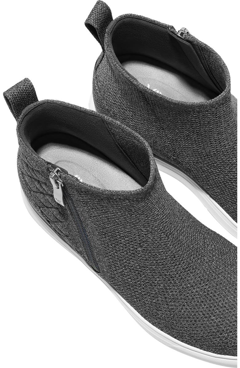 VIVAIA Round-Toe Hidden Wedge Sneakers, Alternate, color, Rich Grey