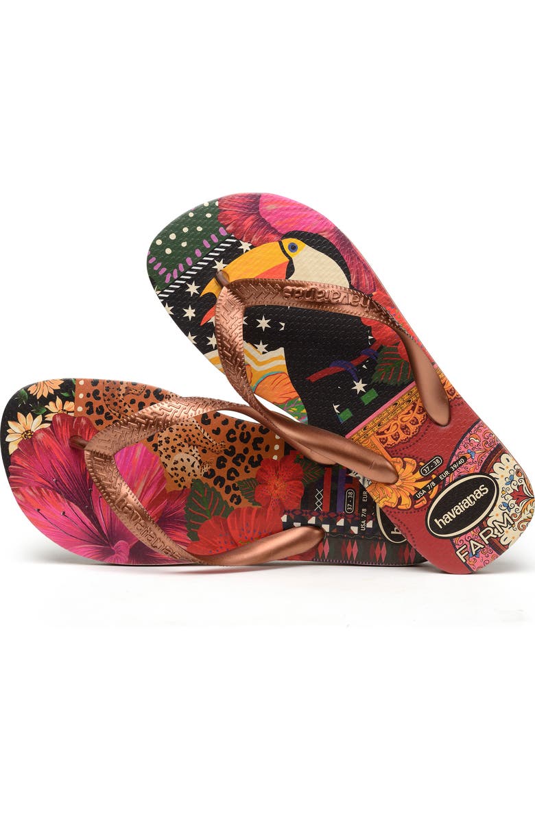 Havaianas Farm Toucan Flip Flop, Alternate, color,