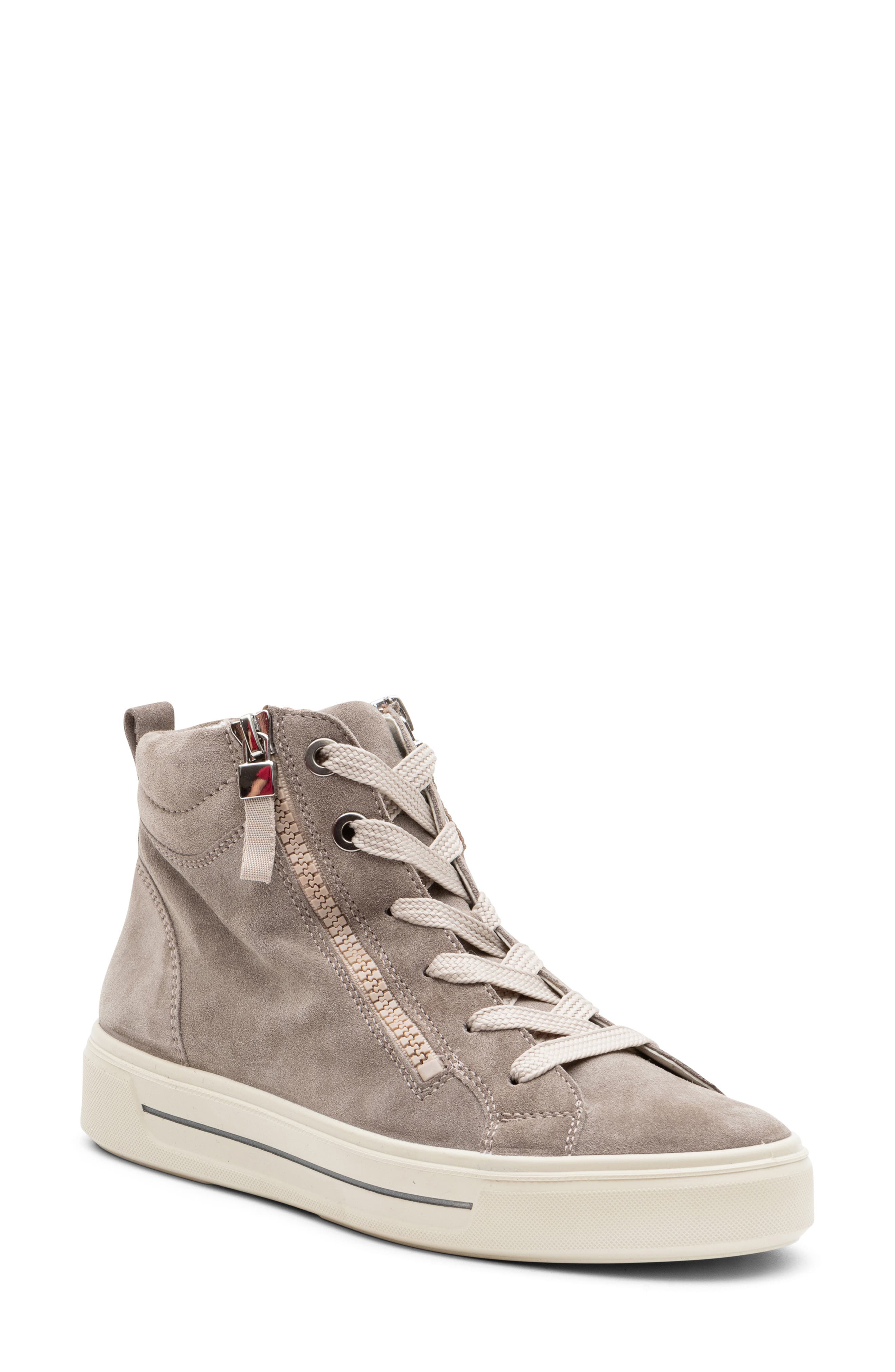 ara Camden High Top Sneaker, Main, color, Moon
