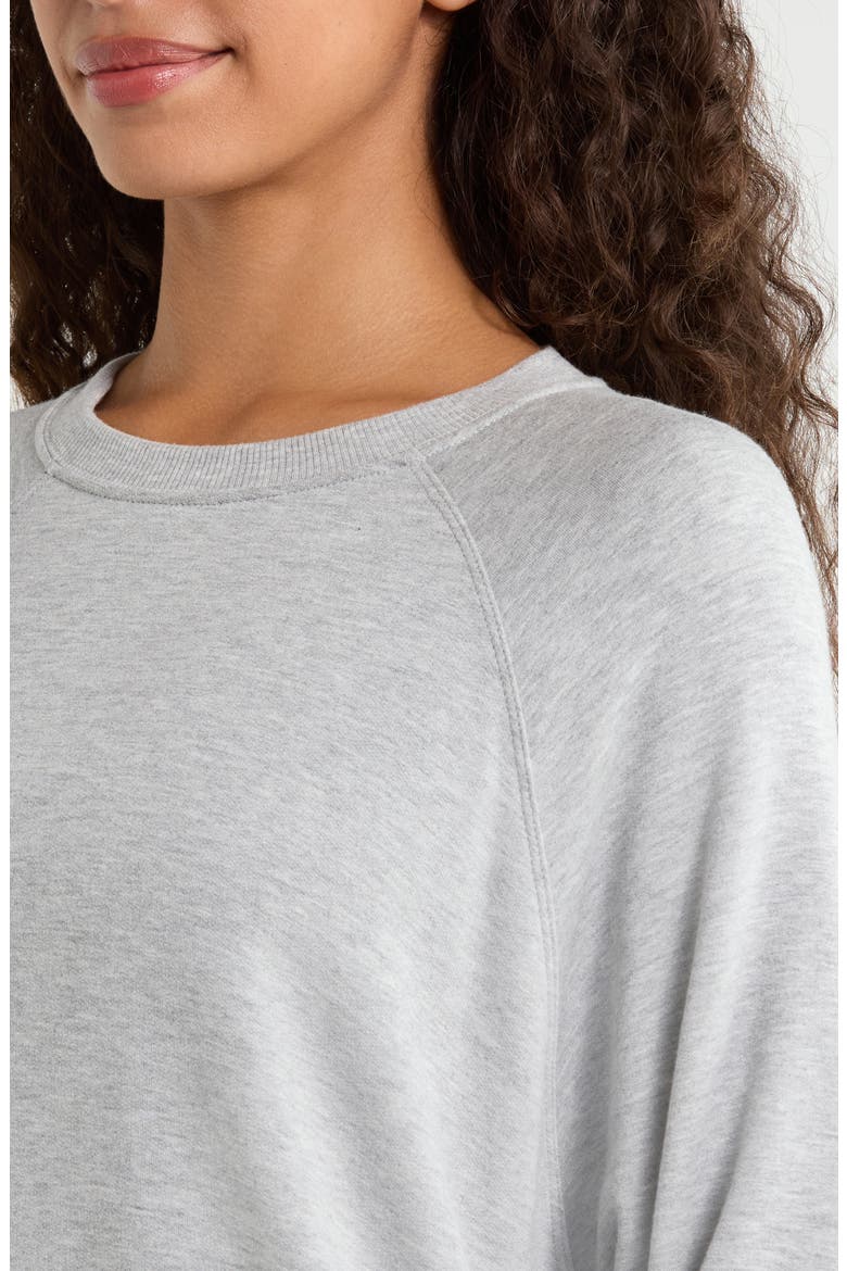 Andie Oversize Crewneck Sweatshirt, Alternate, color, HEATHER GREY