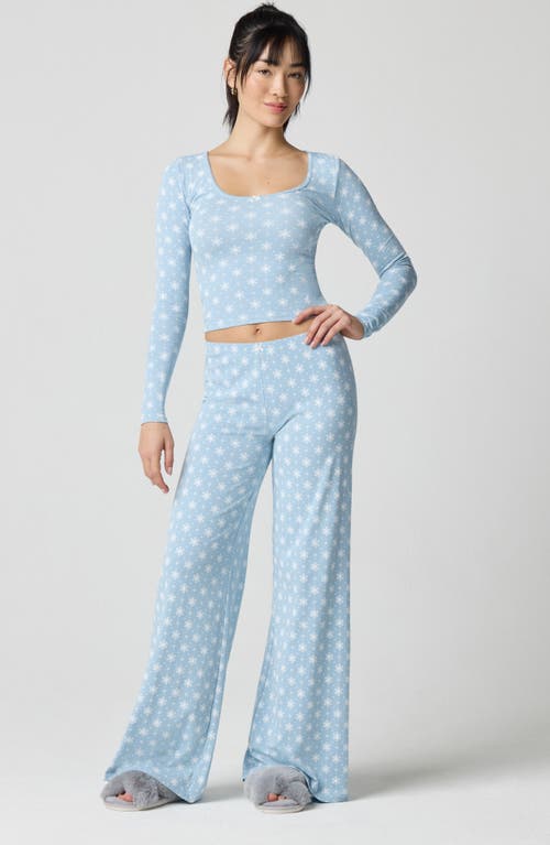 Florence By Mills Rib Print Pants In Blue