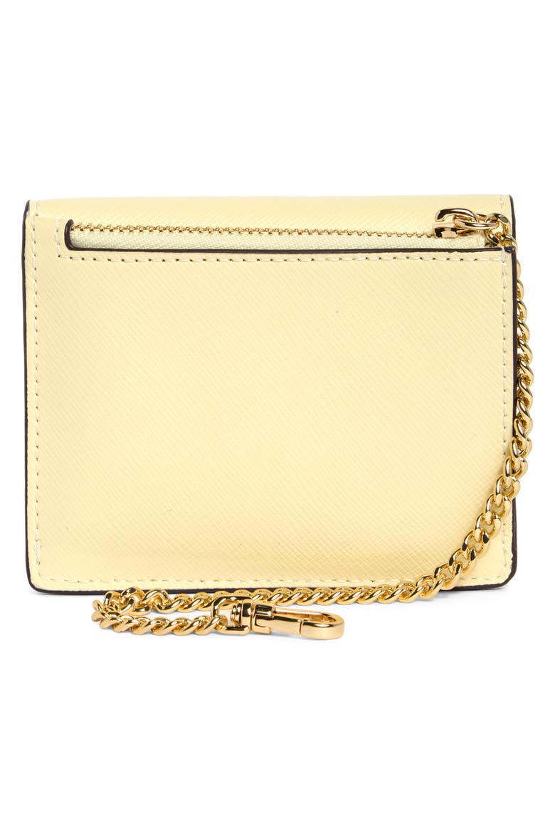 madison small wallet on a chain, Alternate, color, LEMON FONDANT