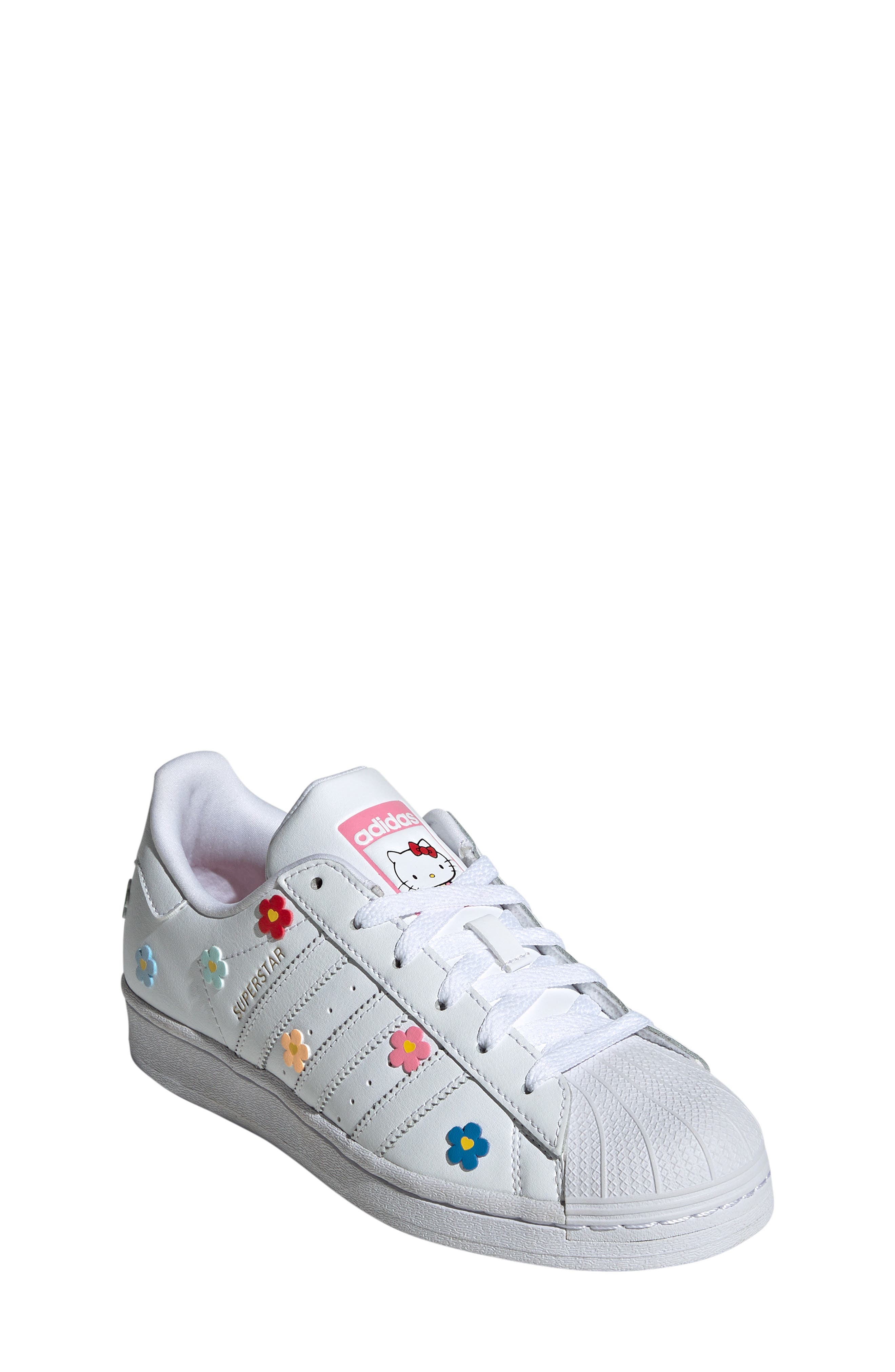 adidas x Hello Kitty<sup>®</sup> Kids' Superstar Sneaker, Main, color, 