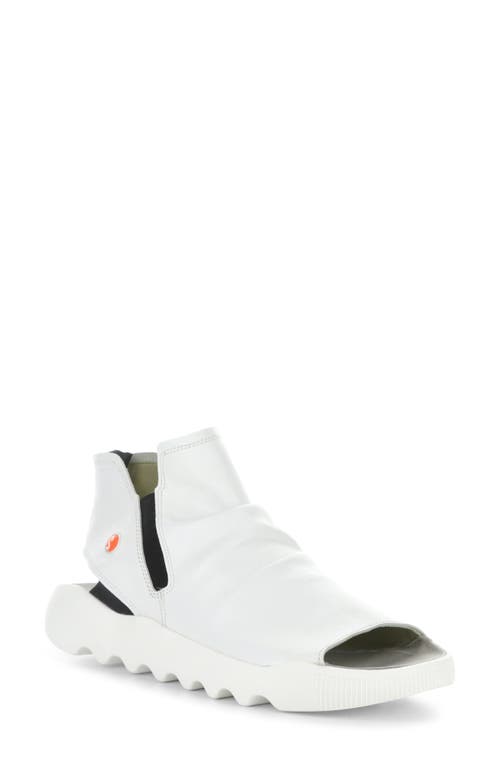 Softinos By Fly London Wish Platform Wedge Sandal In White