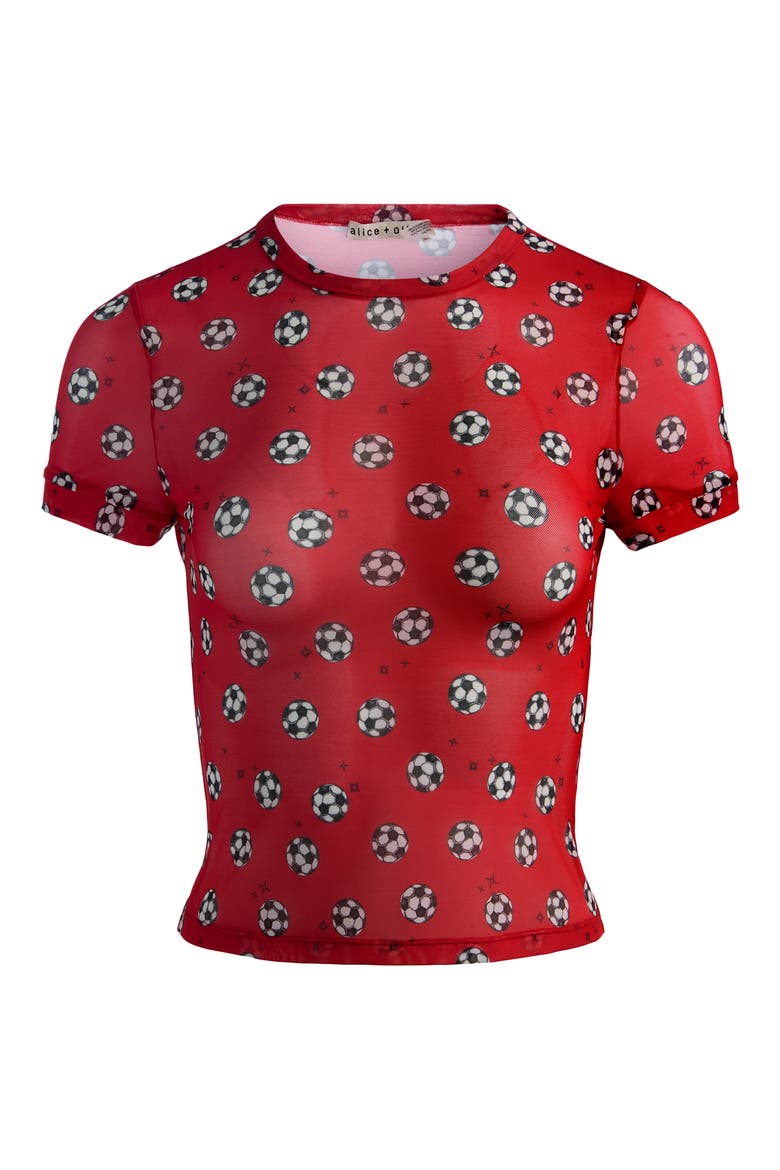 Tess Crop T-Shirt, Alternate, color, GO FOR GOLD HIBISCUS