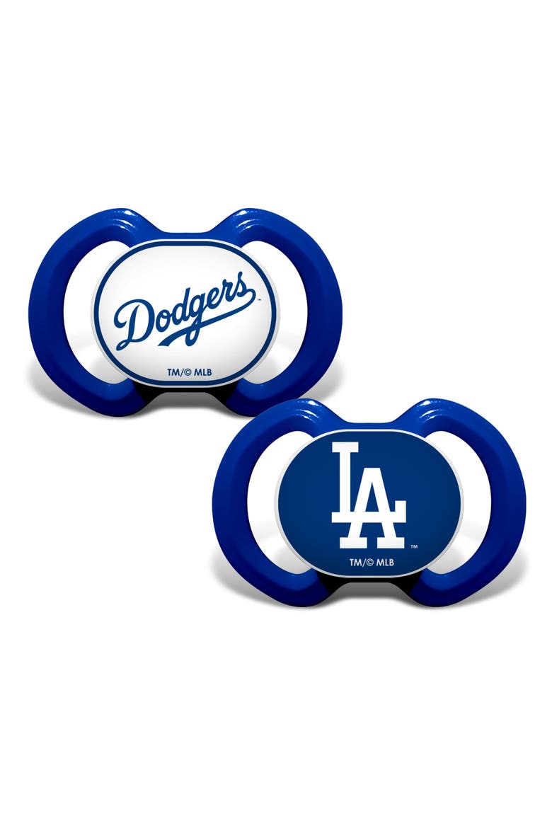 Los Angeles Dodgers Pacifier 2-Pack, Main, color, Multicolor