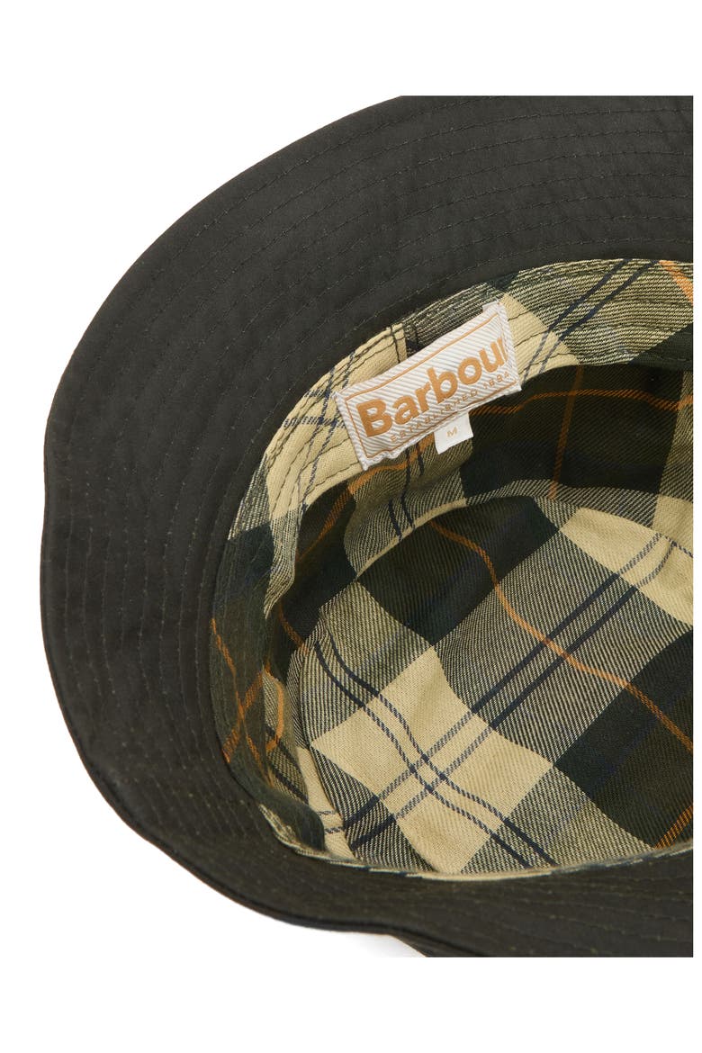 Belsay Waxed Cotton Bucket Hat, Alternate, color, FERN