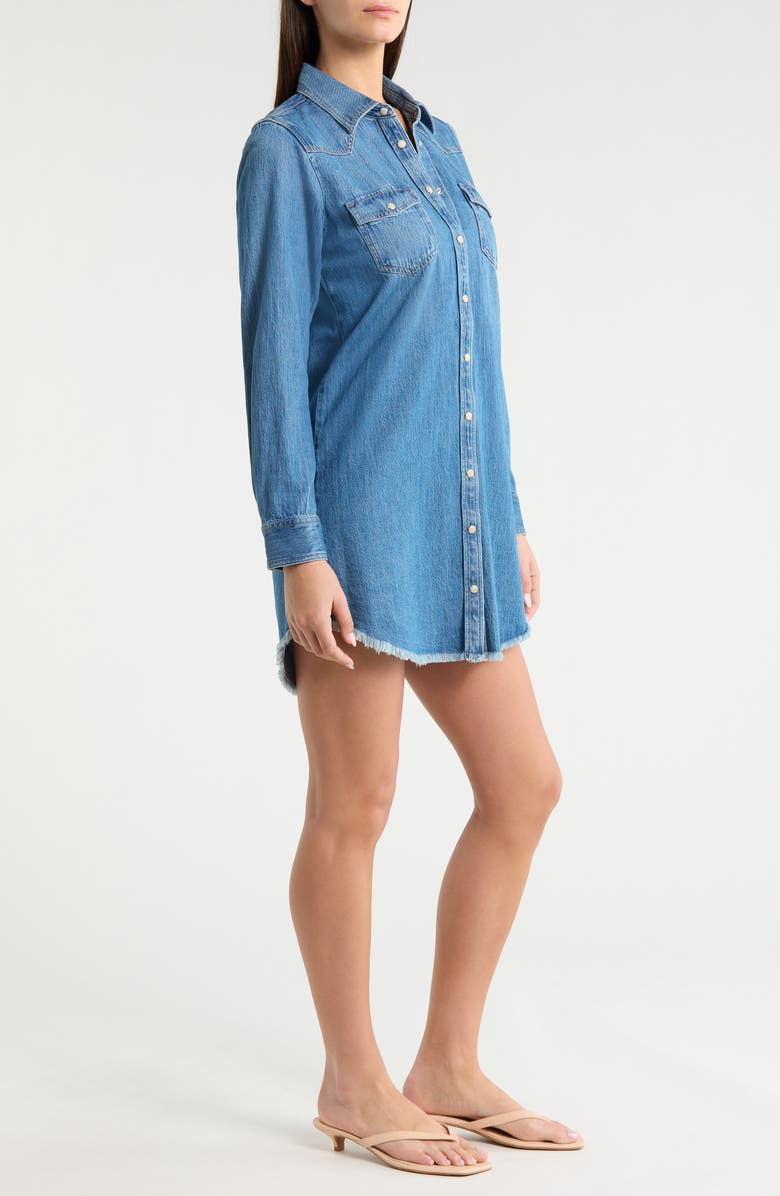 Lucky Brand Long Sleeve Denim Shirtdress, Alternate, color, Take Out Wash