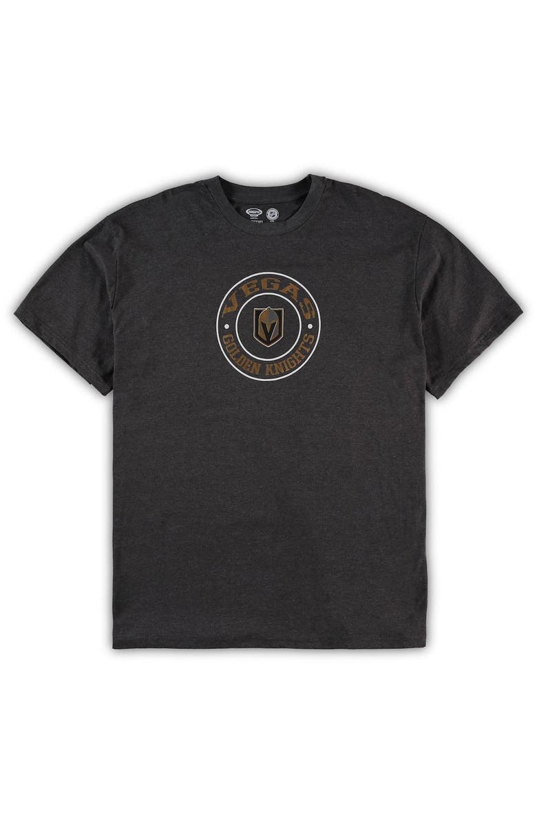 CONCEPTS SPORT Men's Concepts Sport Black/Heathered Charcoal Vegas Golden Knights Big & Tall T-Shirt & Shorts Sleep Set, Alternate, color, Black