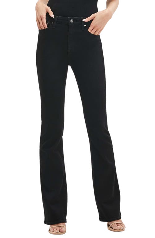Guess Sexy Flare High Waist Jeans In Black