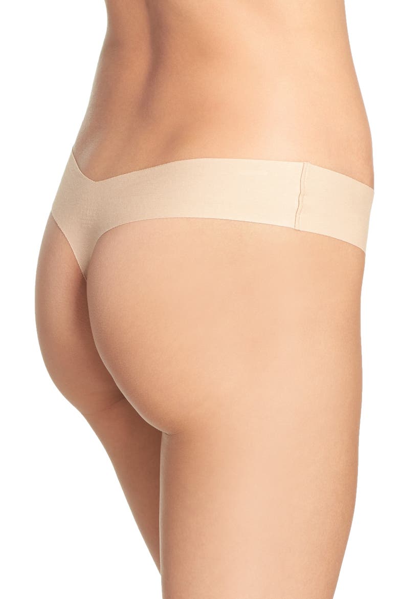 Cotton Thong, Alternate, color, BEIGE