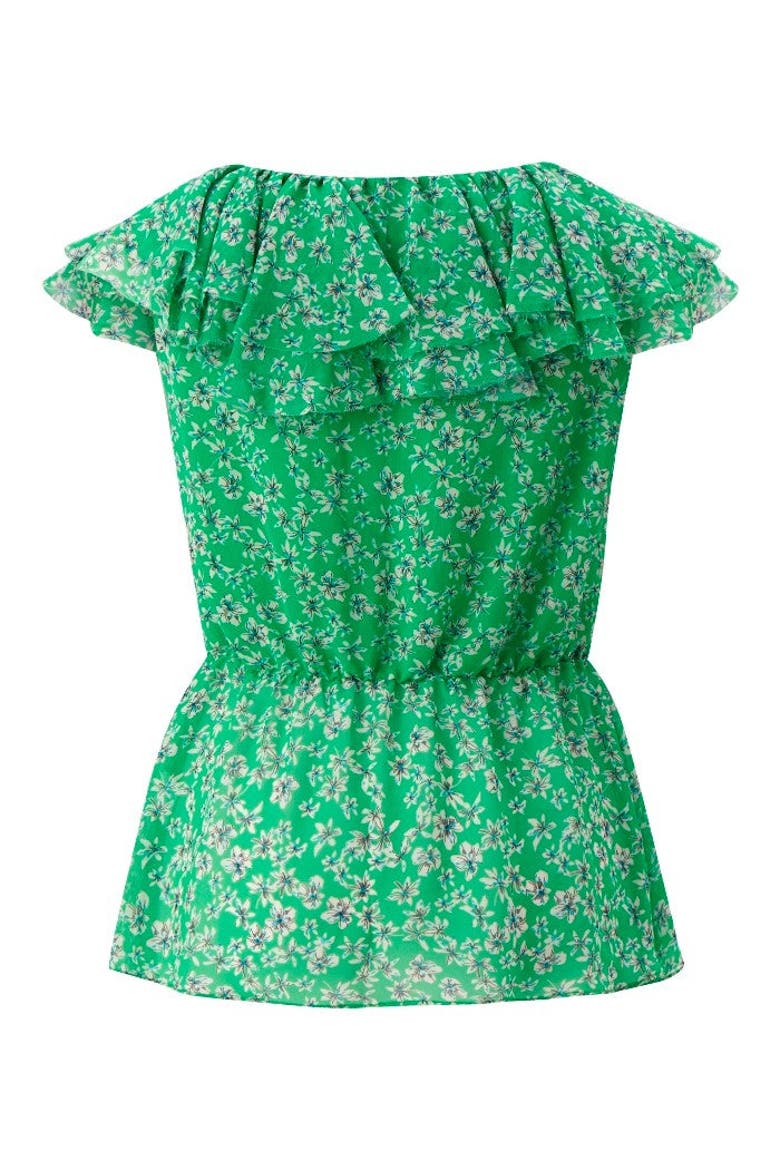 V Neck Printed Sleeveless Blouse, Alternate, color, ORIGINAL