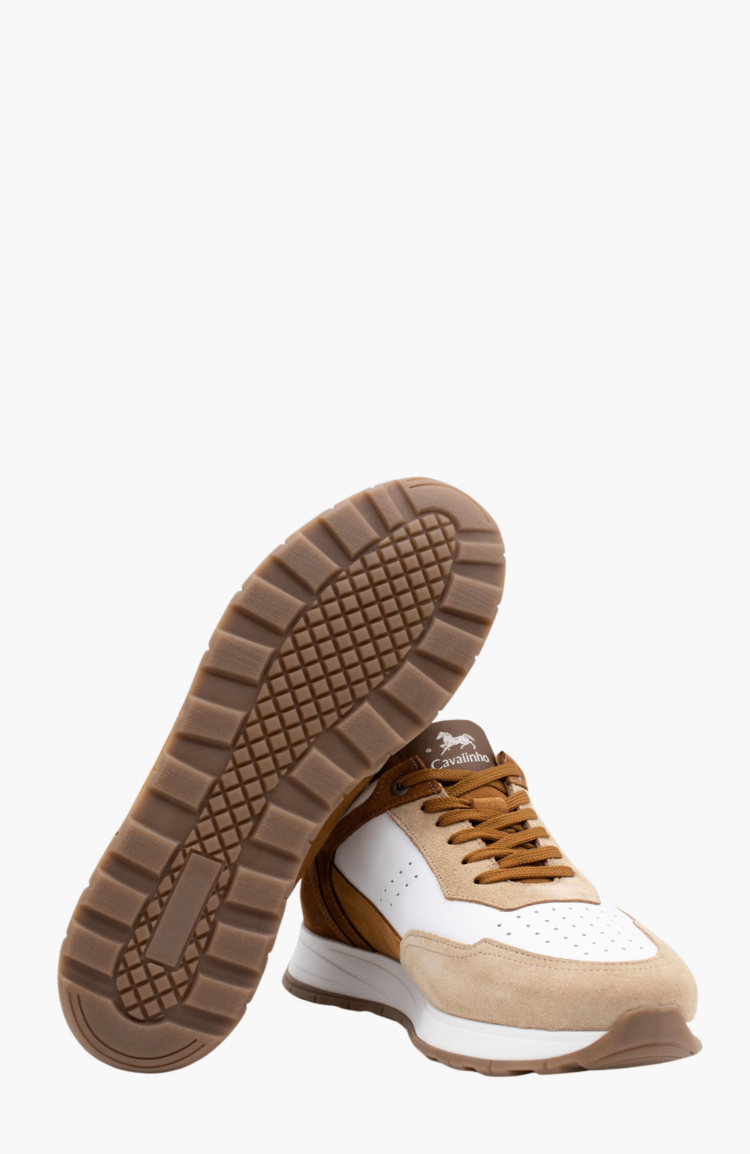 El Estribo Casual Sneakers 108, Alternate, color, Beige / Camel Brown / White