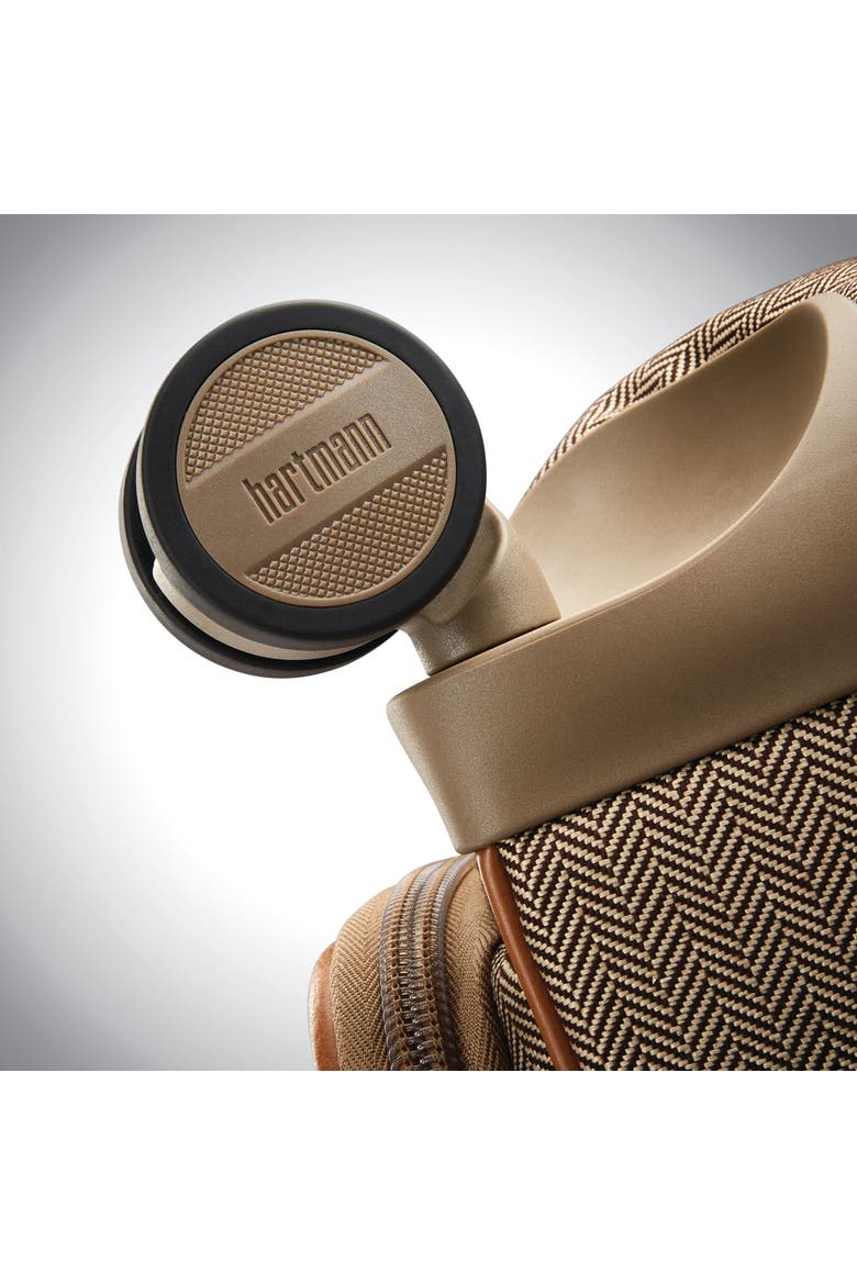Herringbone Deluxe Expandable 20" Carry On Spinner Luggage, Alternate, color, Terracotta Herringbone