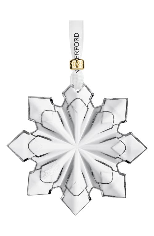 Waterford 2025 Annual Snowcrystal Tree Decoration In Silver