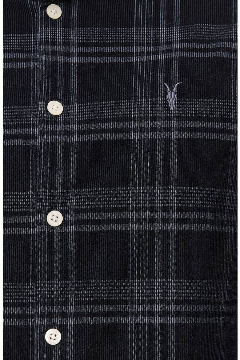 Rockley Corduroy Button-Up Shirt, Alternate, color, SURGE BLACK