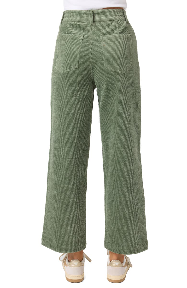 O'Neill Langford High Waist Crop Corduroy Pants, Alternate, color, Sea Spray