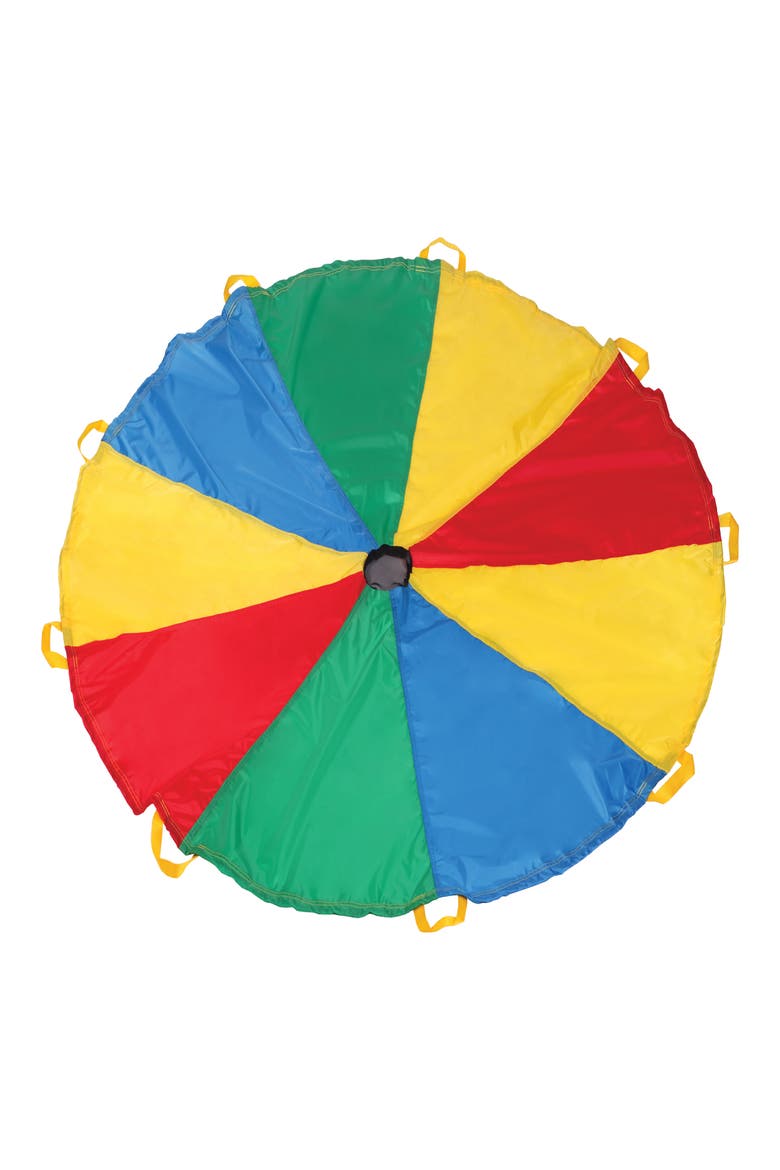 Funchute 6-Foot Play Parachute, Main, color, GREEN YELLOW RED BLUE