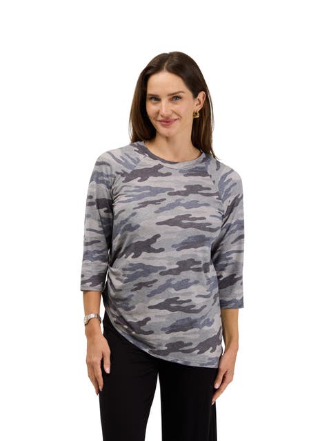 Basic Womens Soft Stretch Three Quarter Sleeve Top