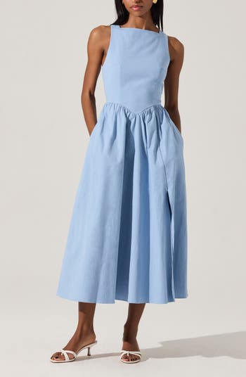 Bow Back A-Line Dress