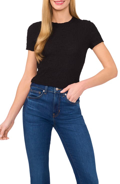 Puckered Knit Baby Tee