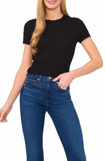 CeCe Puckered Knit Baby Tee