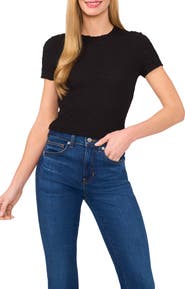 CeCe Puckered Knit Baby Tee