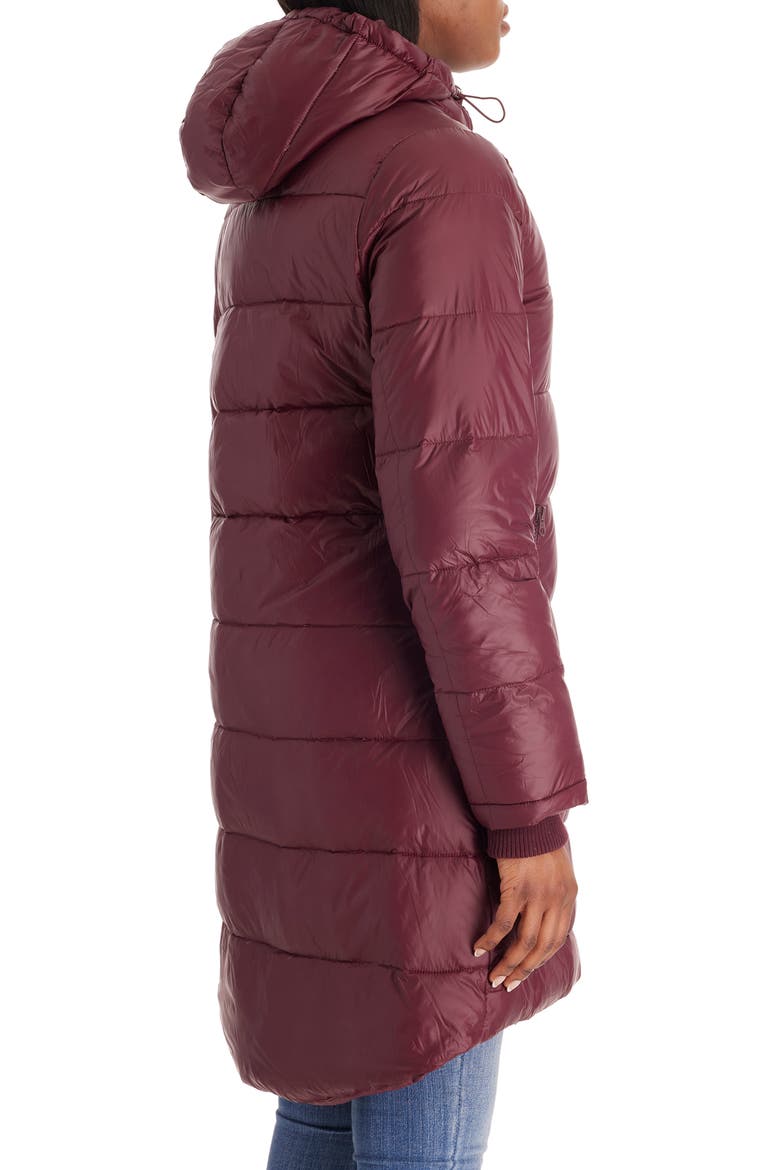 Naomi 3-in-1 Down-Filled Nylon Maternity & Babywearing Parka, Alternate, color, BURGUNDY