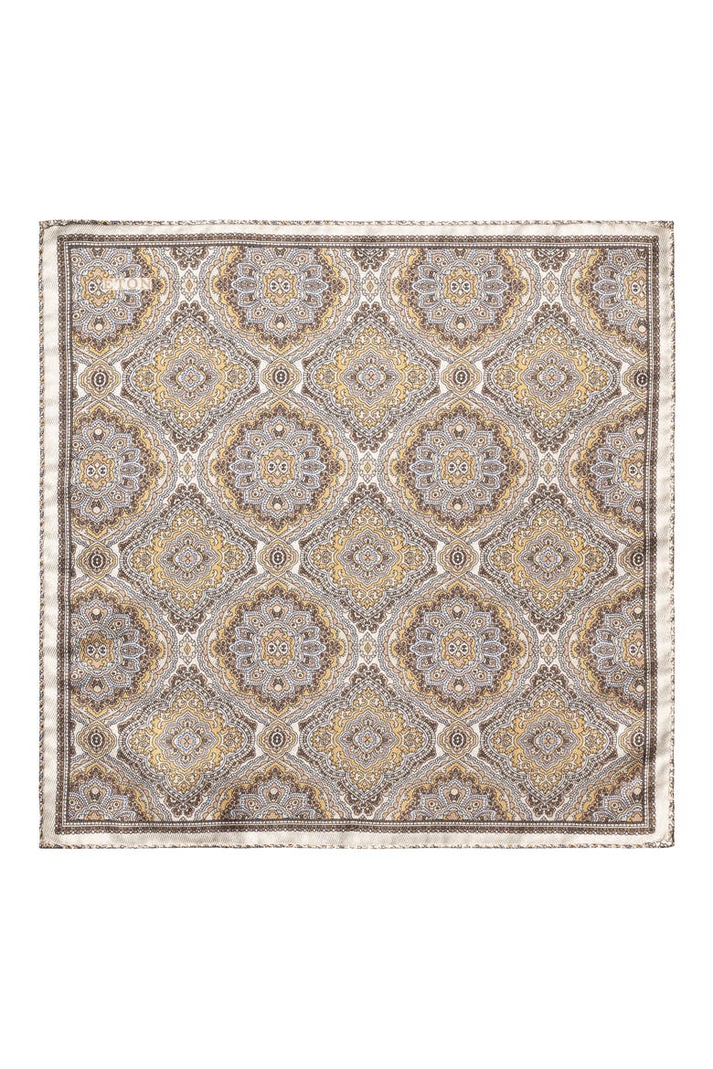 Two Face Silk Pocket Square, Alternate, color, LIGHT BEIGE