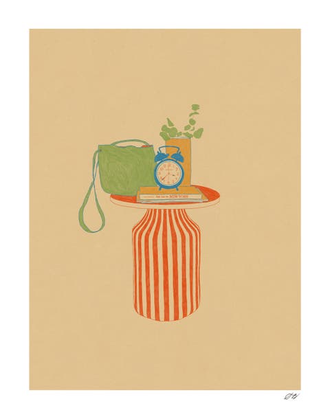 Striped Table Print
