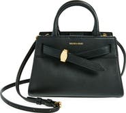 Veronica Beard Mini Dash Leather Top Handle Bag