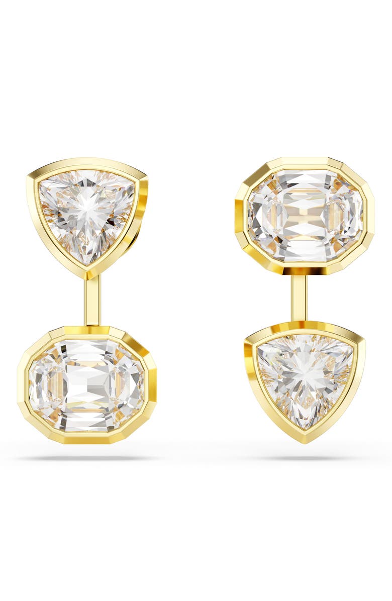 Swarovski Imber Zirconia Jacket Earrings, Alternate, color, White/ Gold