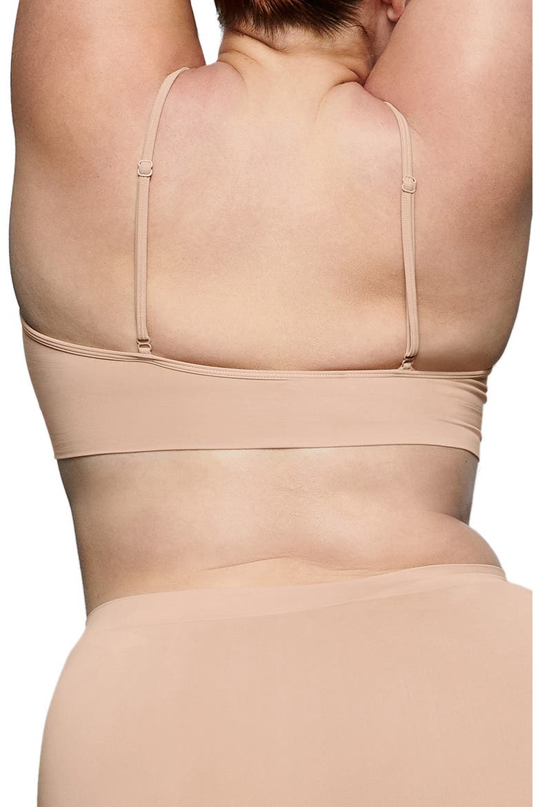 Soft Smoothing Seamless Scoop Bralette, Alternate, color, CLAY