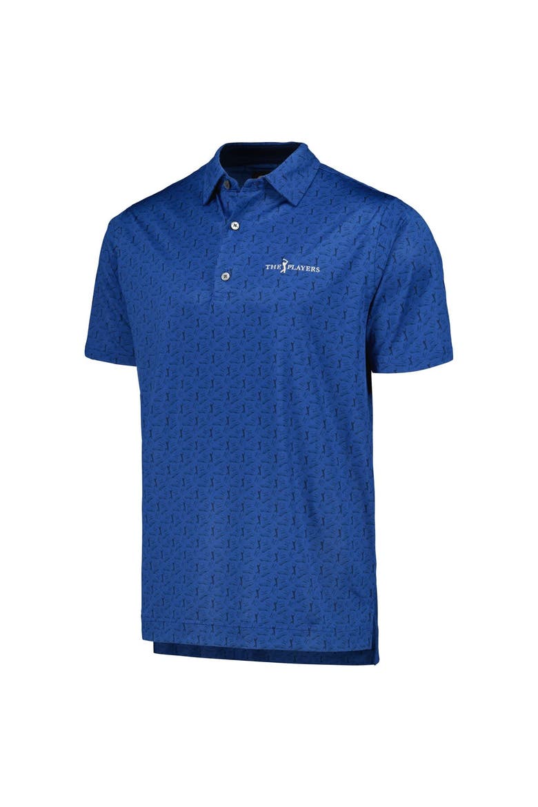Men's FootJoy Navy THE PLAYERS Allover Print Polo, Alternate, color, Navy