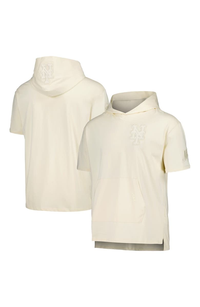 PRO STANDARD Men's Pro Standard Cream New York Mets Neutral Hoodie T-Shirt, Alternate, color, Cream