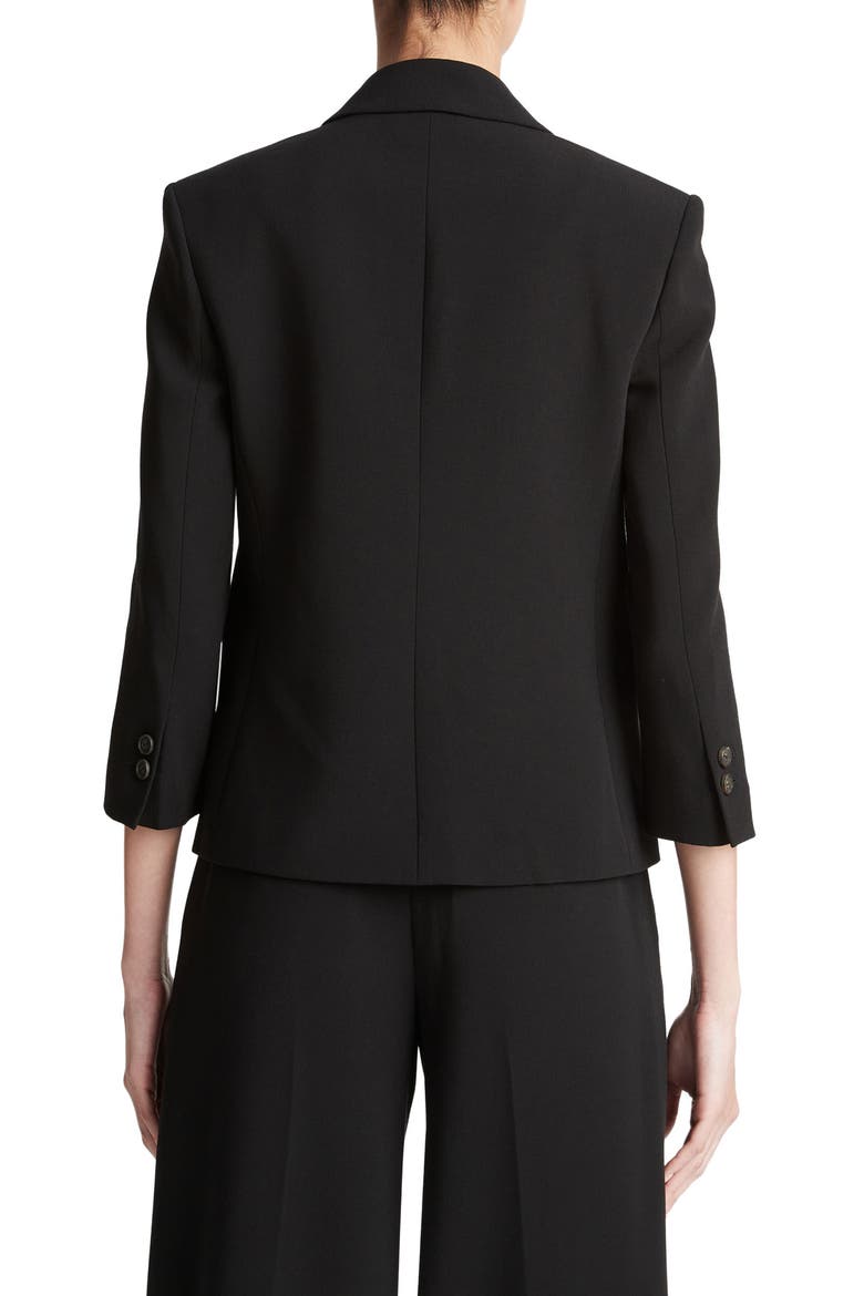 Shrunken Blazer, Alternate, color, BLACK