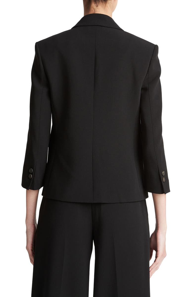 Vince Shrunken Blazer, Alternate, color, Black