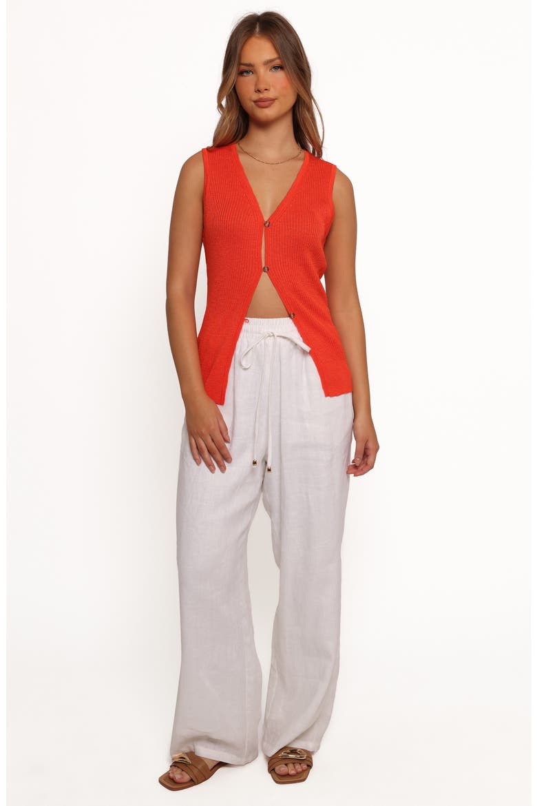 Parma Sweater Vest, Alternate, color, BLOOD ORANGE