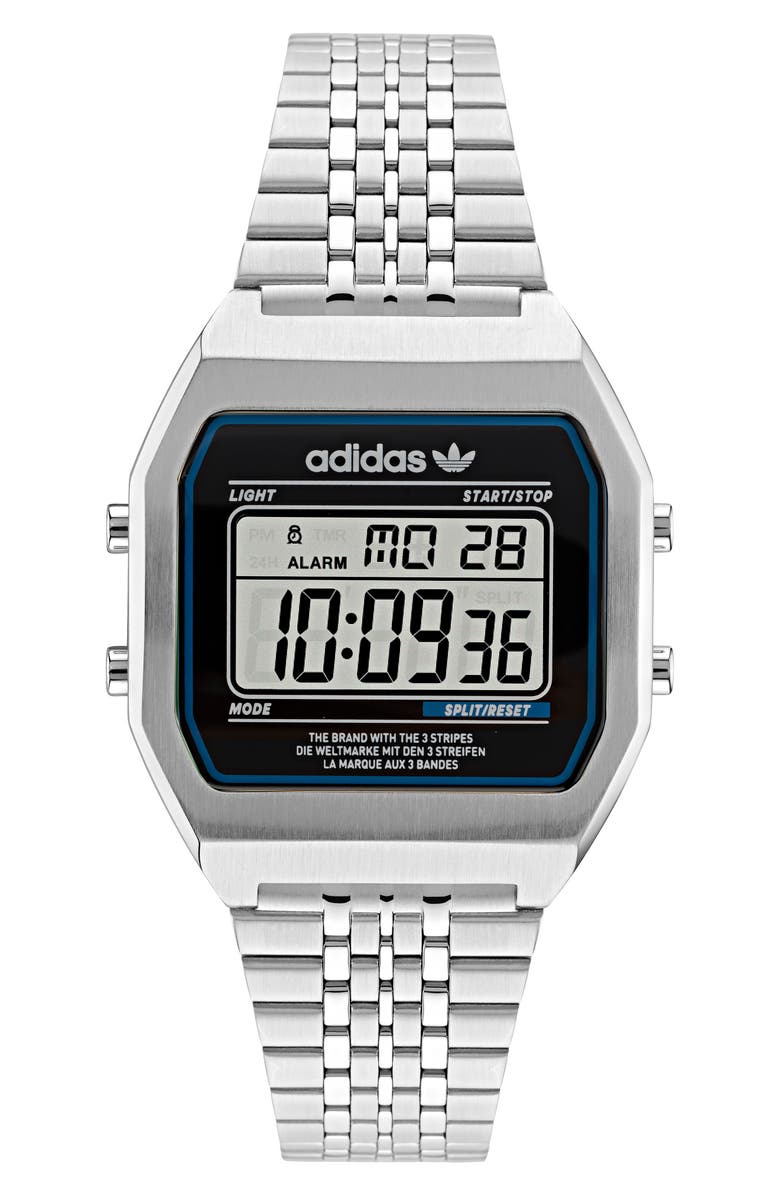 adidas Digital Two M Digital Bracelet Watch, 36mm, Main, color,